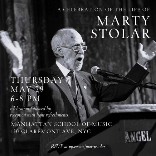 Marty Stolar Memorial Celebration