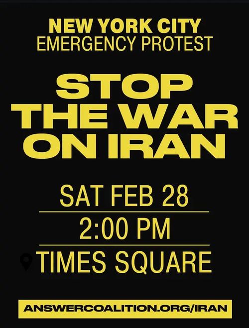 Stop the War in Iran!